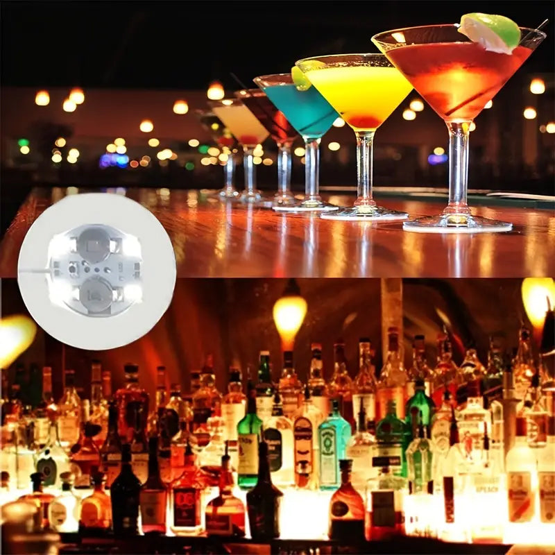 Lisslune | LED glowing bottle stickers and coasters