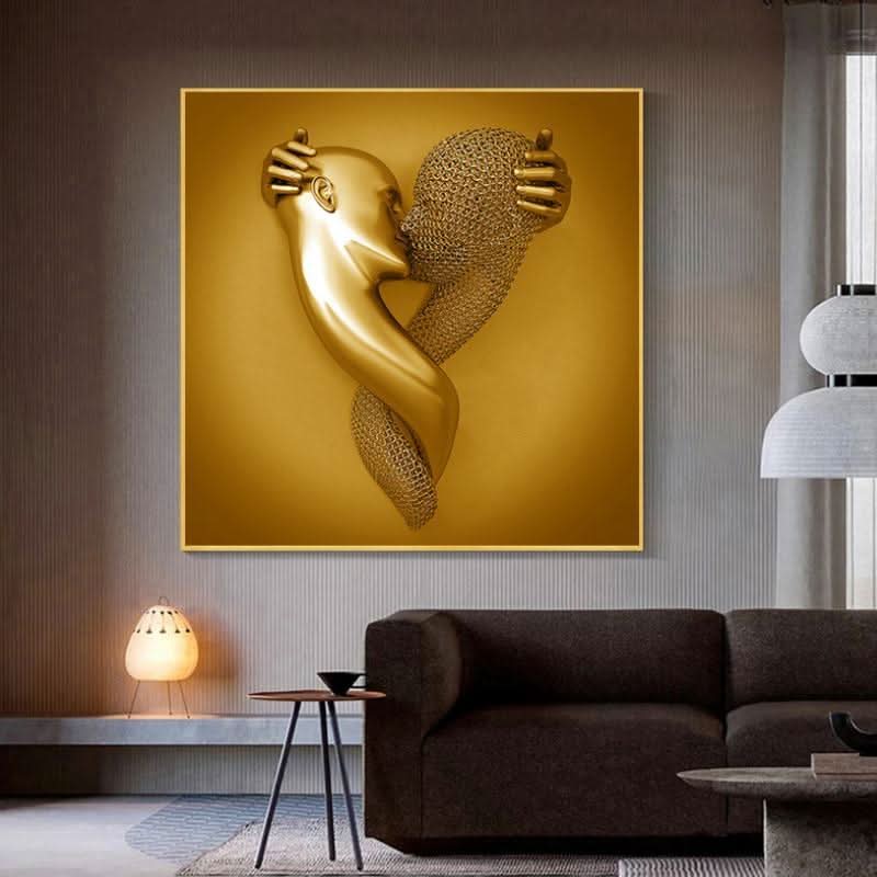 Lisslune | Wall Art Painting with Love Heart and 3D Effect