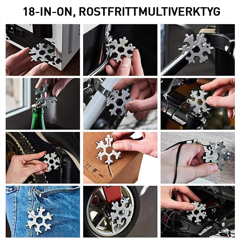Lisslune | Snowflake | 18-in-1 Multitool