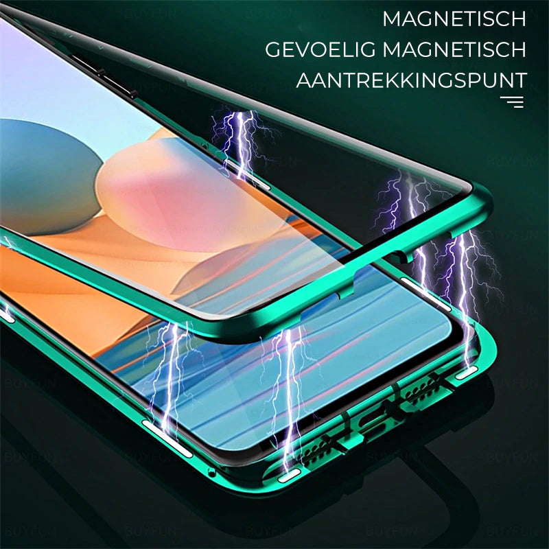 Lisslune | Magnetic Tempered Glass Dual-Sided Phone Case for Samsung