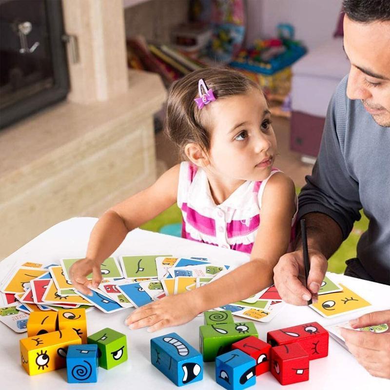 Lisslune | BlockiMix Wooden Puzzle Game – Colorful Educational Blocks for Toddlers and Preschoolers