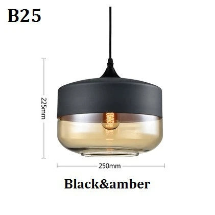 Lisslune | EternaGlow Pendant Light made of Glass and Wood | Elegant Design for Your Home