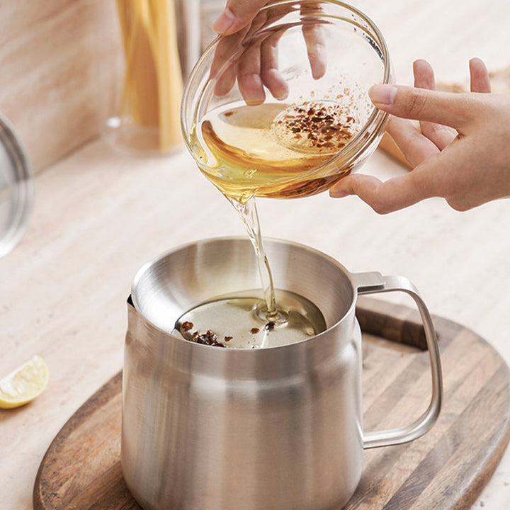 Lisslune | 2-in-1 304 Stainless Steel Multifunctional Oil Separator Pot