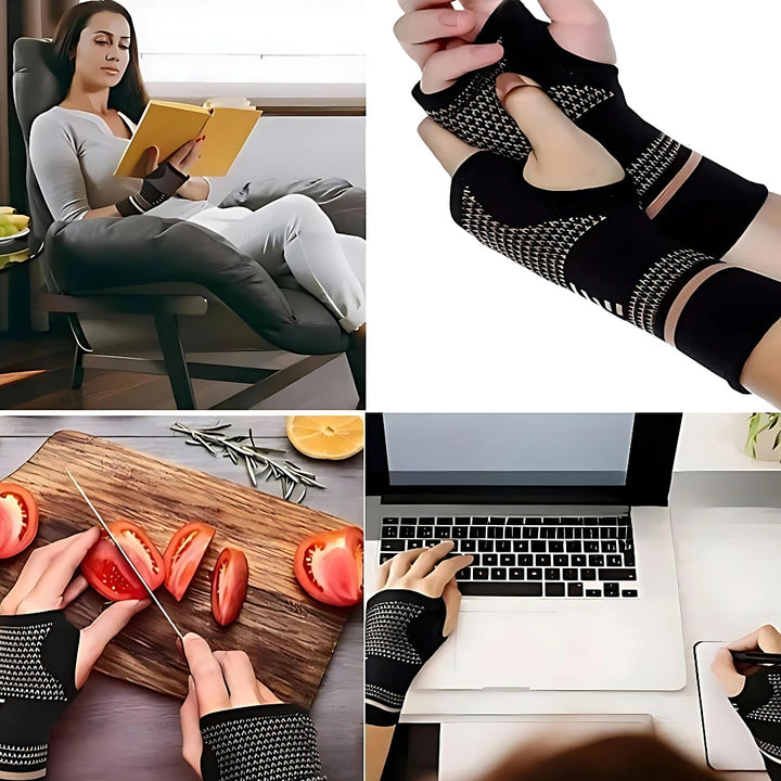Lisslune | FlexSupport Wrist Brace with Heat Pad for Back Pain – Breathable Support for Injuries, Chronic Pain & Post-Surgery Recovery