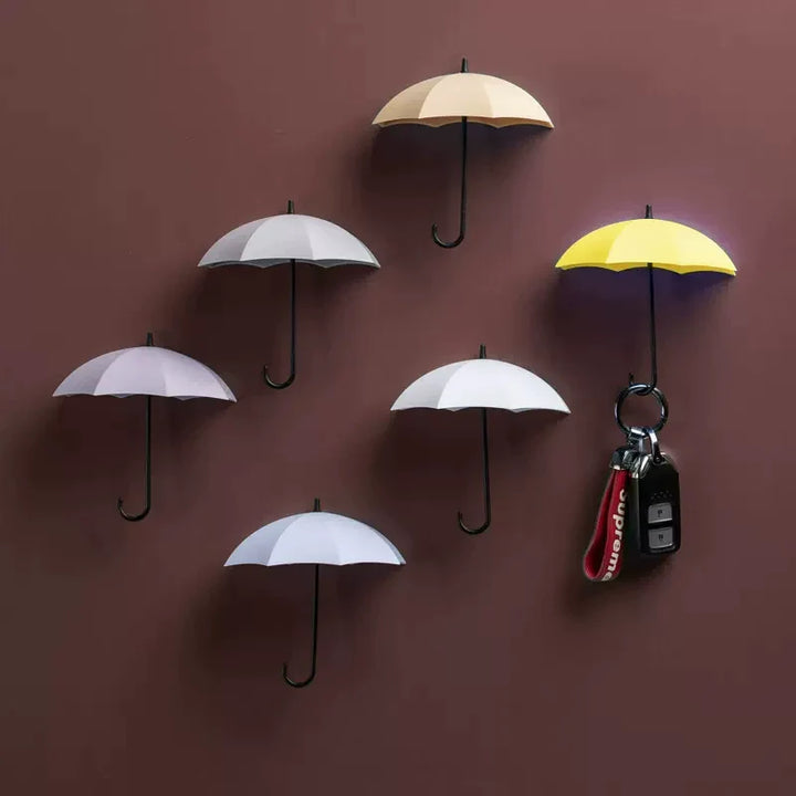 Lisslune | Cute Umbrella Wall Hook - No-Drill Key & Coat Hanger