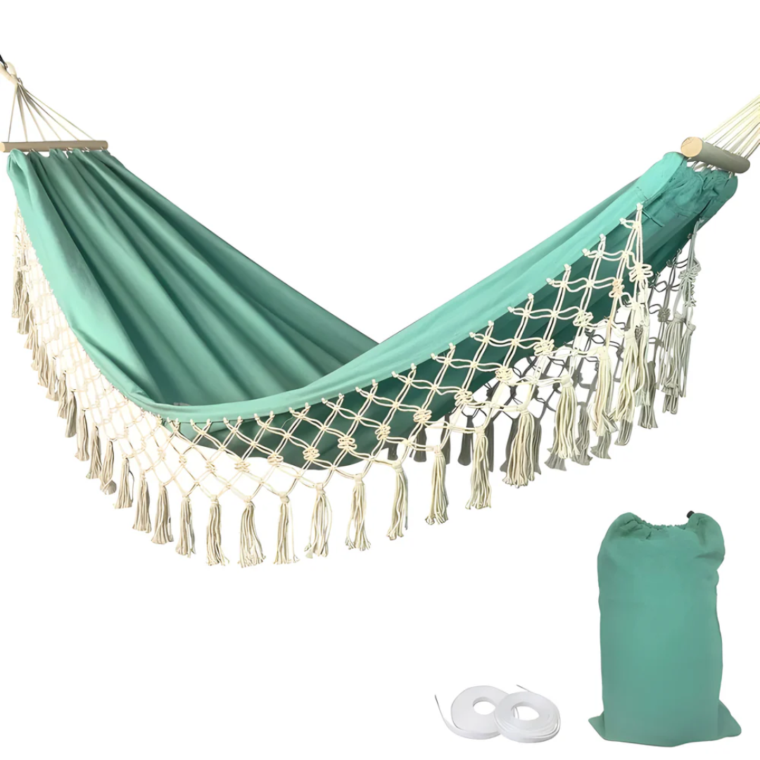 Lisslune | Luxury Hammock – Comfortable and Sturdy Hammock for Garden, Balcony and Camping