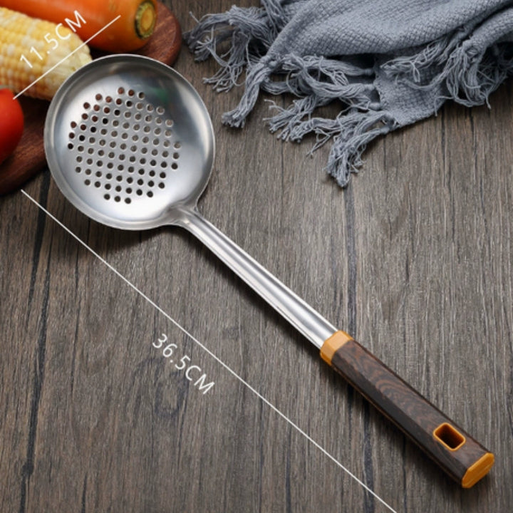 Lisslune | Wood Grain Stainless Steel Utensils | 6pcs Set