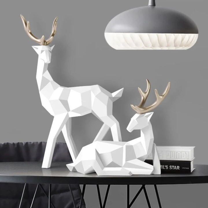 Lisslune | Geometric Deer Statue