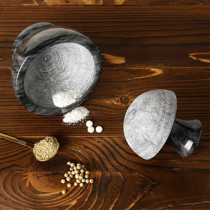 Lisslune | Marble Mortar & Pestel Spices Grinder