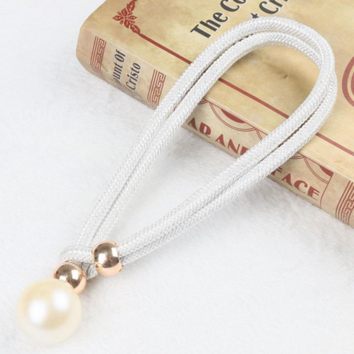 Lisslune | Lustrous Pearl Curtain Tie Back | 2 Pcs Set