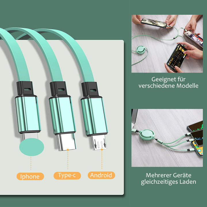 Lisslune | 3 in 1 telescopic charging cable