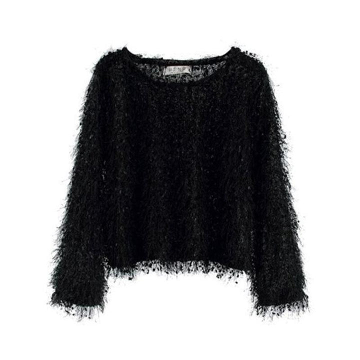 Lisslune | Round Neck Plush Sweater