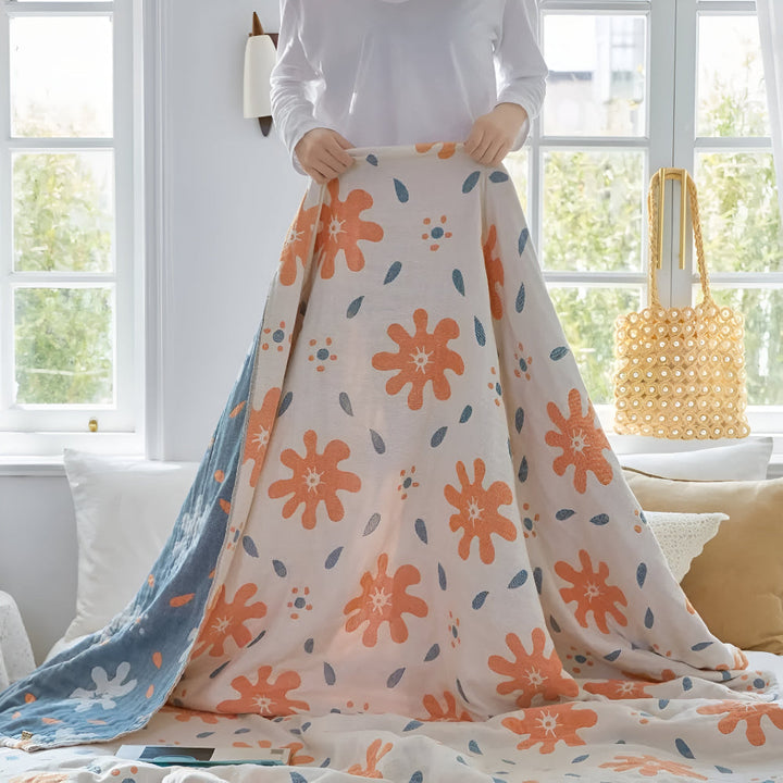 Lisslune | Abstract Sunny Reversible Blanket