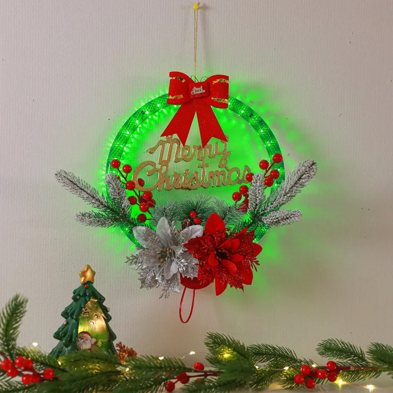 Lisslune | Christmas Wreaths with LED Light