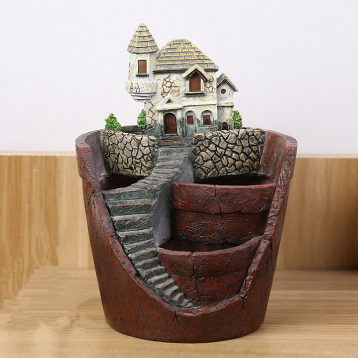 Lisslune | Succulent decorative flower pot for mini garden – Bonsai planting pot for micro landscape and garden