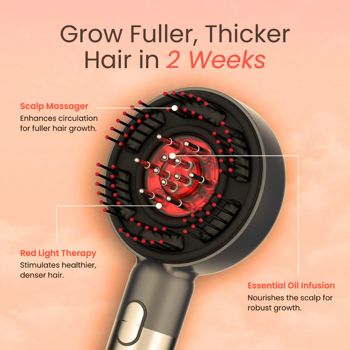 Lisslune | Cordless Scalp Massaging Brush – Boost Hair Growth & Relax at Home