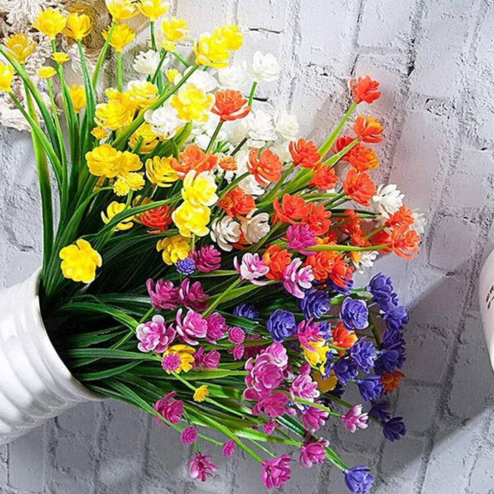 Lisslune | Artificial Flowers Outdoors, 2 Bouquets
