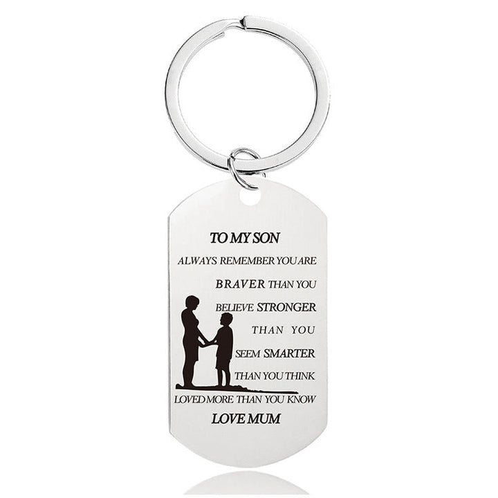 Lisslune | Mother's Day Engraving Metal Keychain with Box