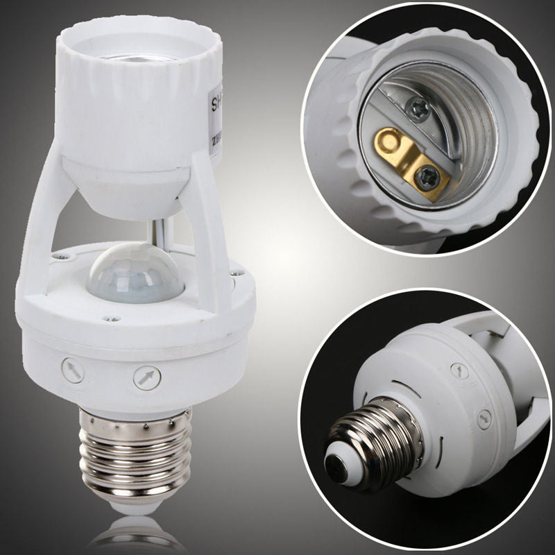 Lisslune | 360 Rotating Motion Sensor Socket Switch Led Bulb Base