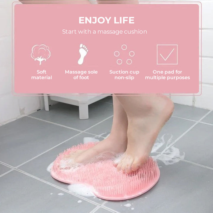 Lisslune | Shower Foot & Back Cleaner, Massage Pad