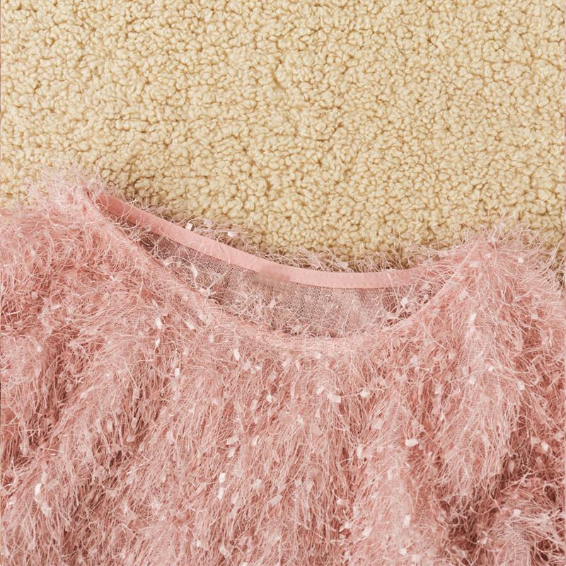 Lisslune | Round Neck Plush Sweater