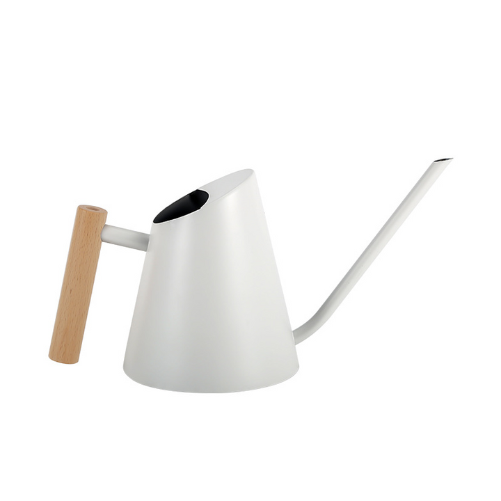 Lisslune | Modern watering can with wooden handle – Stylish watering can for plants in the garden