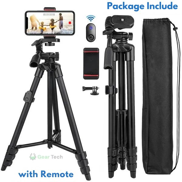 Lisslune | Extendable Phone Tripod with Bluetooth Remote - Versatile Selfie Stick & Stand