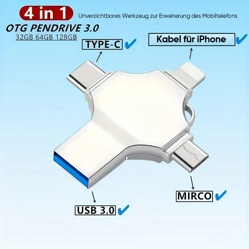 Lisslune | 4-in-1-Cross USB Flash Drive