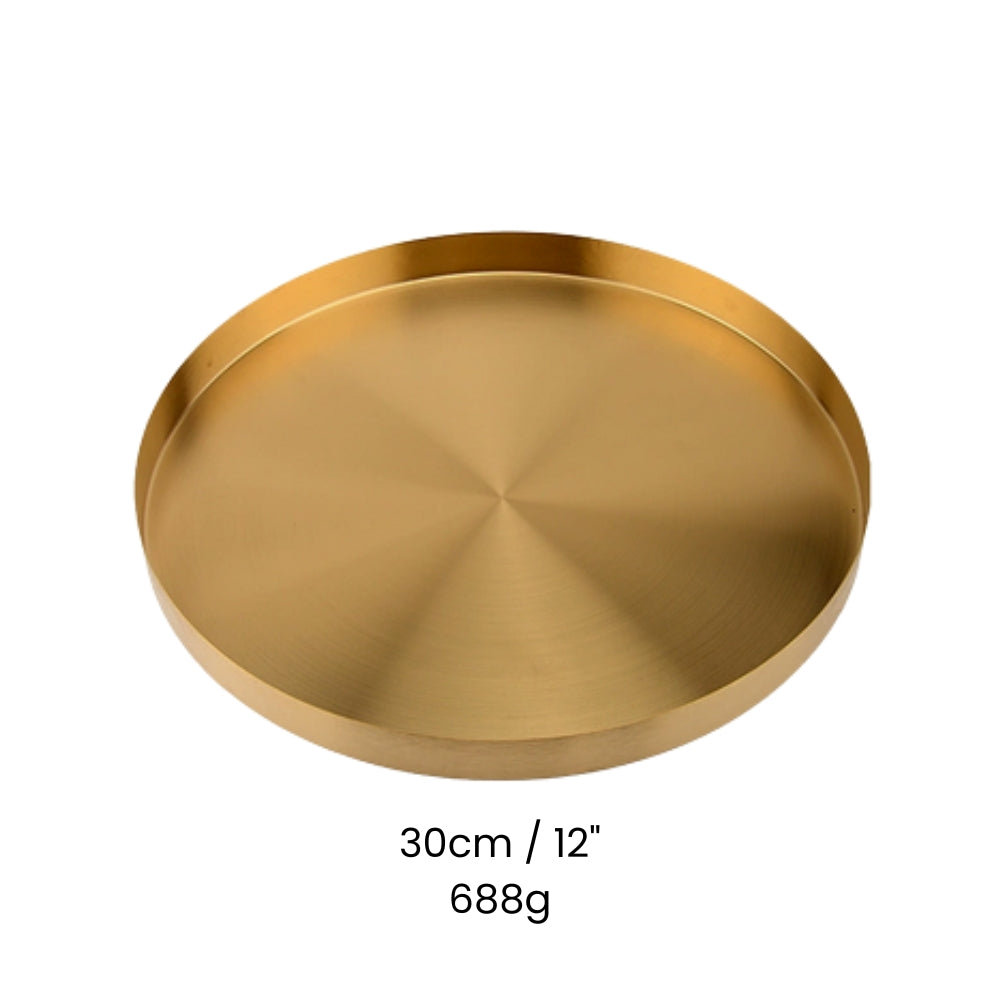 Lisslune | Gold Stainless Steel Tray