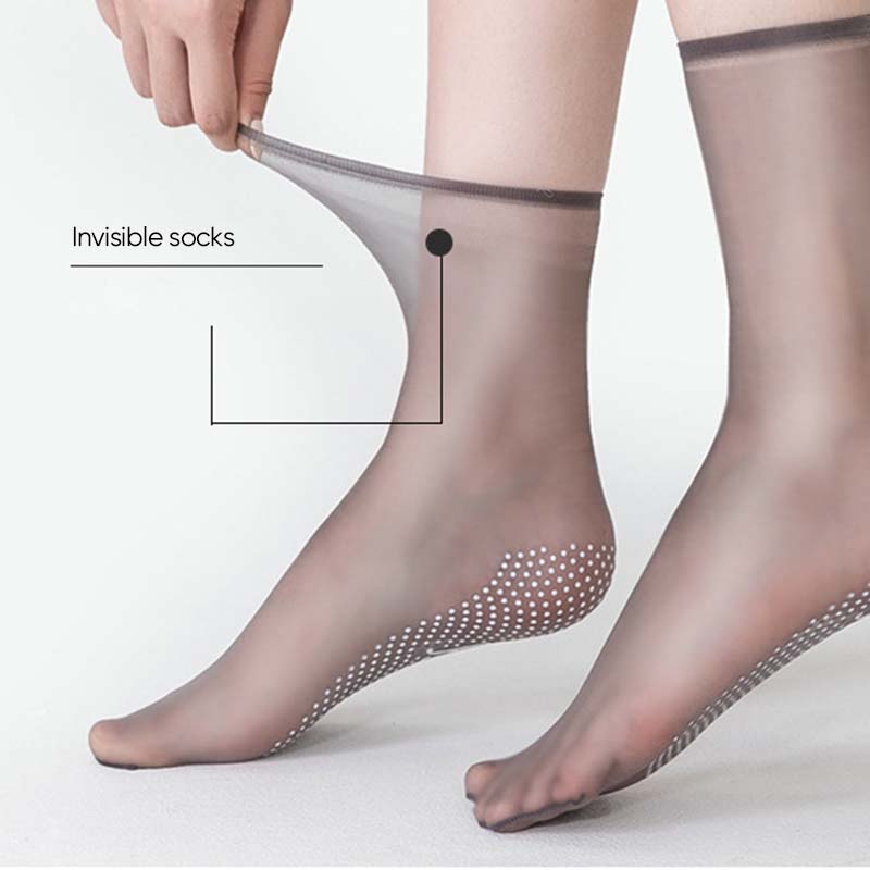 Lisslune | Spring Summer Invisible Non-Slip Crystal Silk Socks