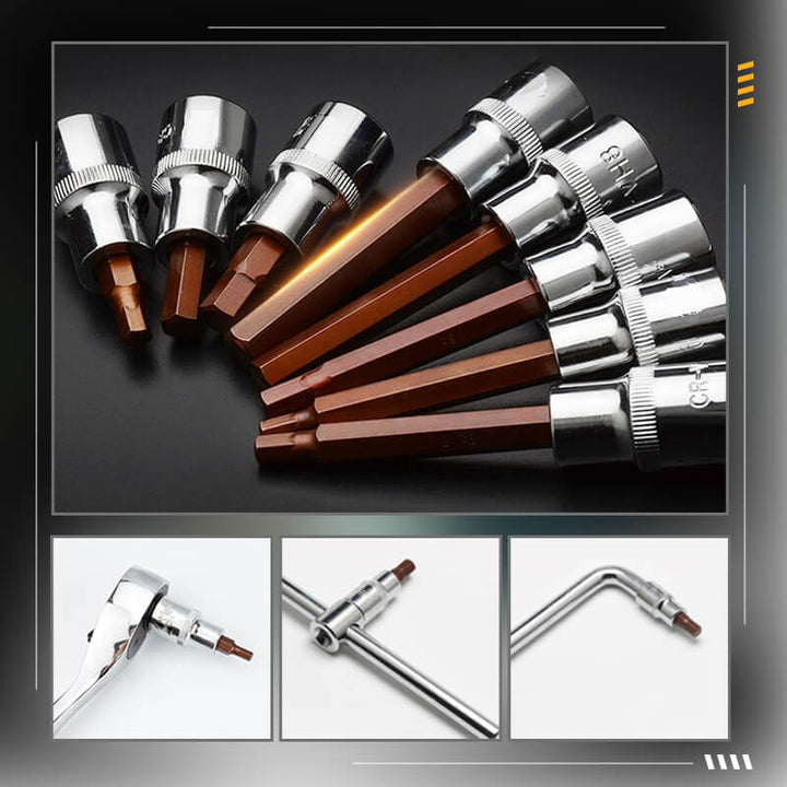Lisslune | Hexagon twelve point screwdriver socket head