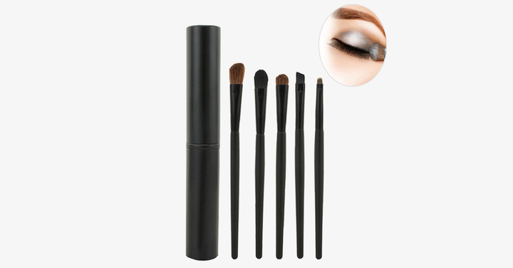 Lisslune | 5-piece professional eyeshadow brush set, perfect for blending eyeshadow - soft bristles provide you with professional results!