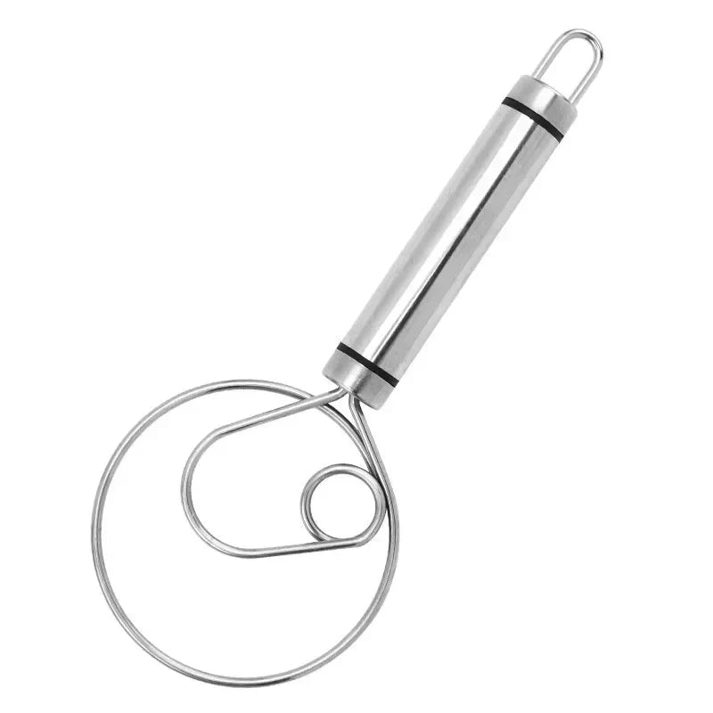 Lisslune | Robust Stainless Steel Danish Dough Whisk – Durable, Ergonomic Design for Versatile Baking & Cooking