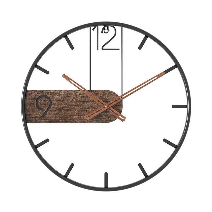 Lisslune | RusticTick - Steel and Walnut Wall Clock