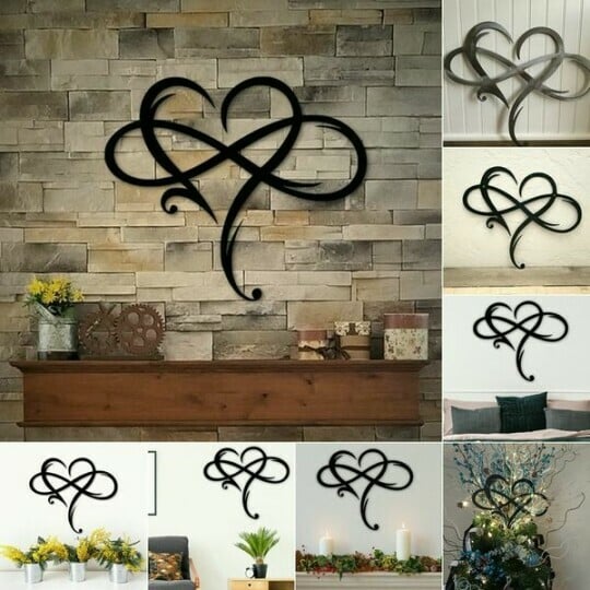 Lisslune | Iron Wall Decoration with Infinity Heart
