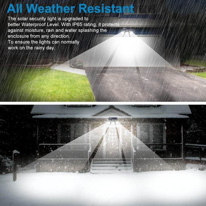 Lisslune | Solar Outdoor Security Floodlight with Motion Sensor