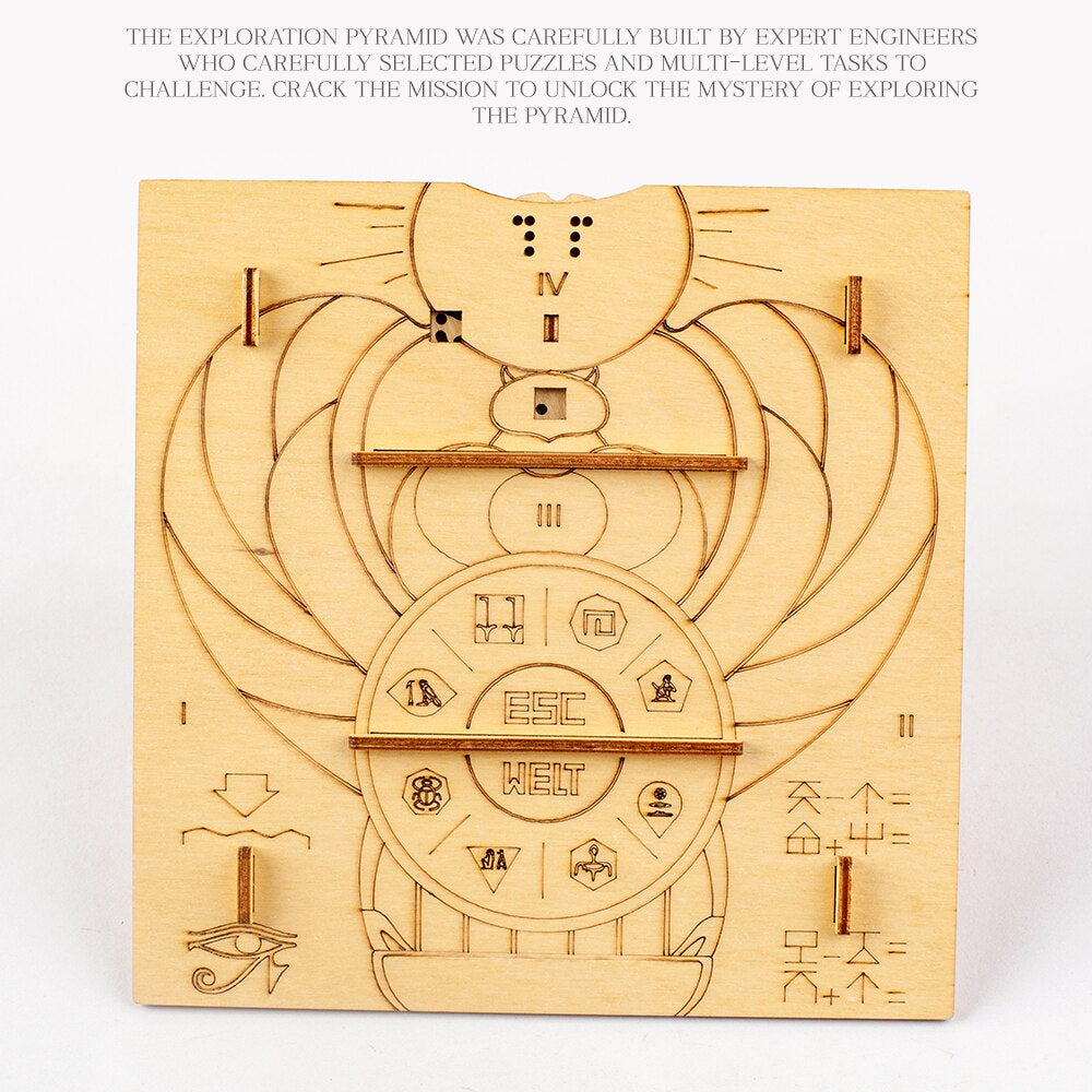 Lisslune | Wooden Assemble The Pyramid of Maya