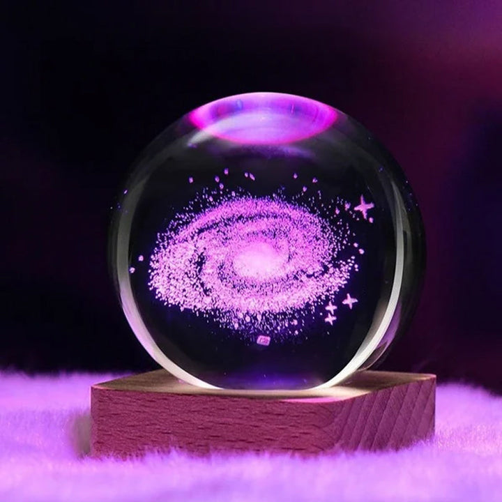 Lisslune | 3D Galaxy Crystal Ball Night Light Decorative Lamp