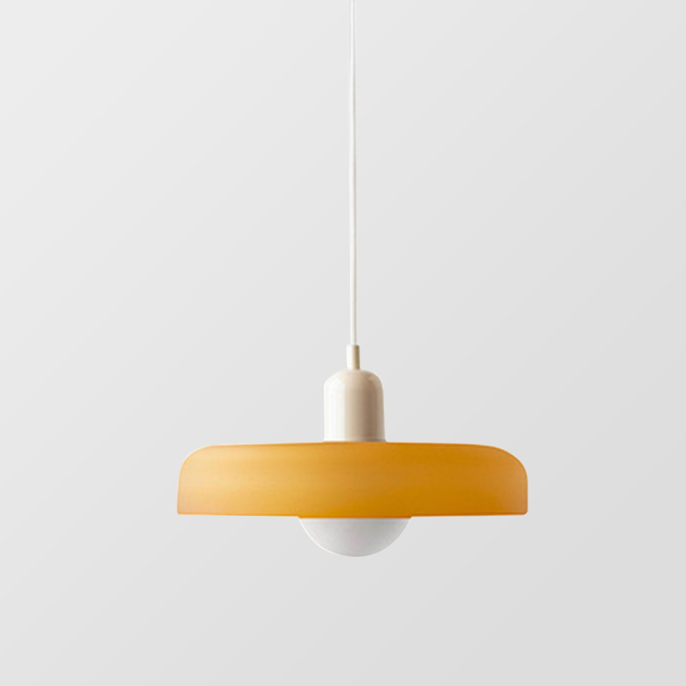 Lisslune | Coloured Glass Pendant Light – Elegant Bauhaus-Style Hanging Lamp for Living Room & Dining Area