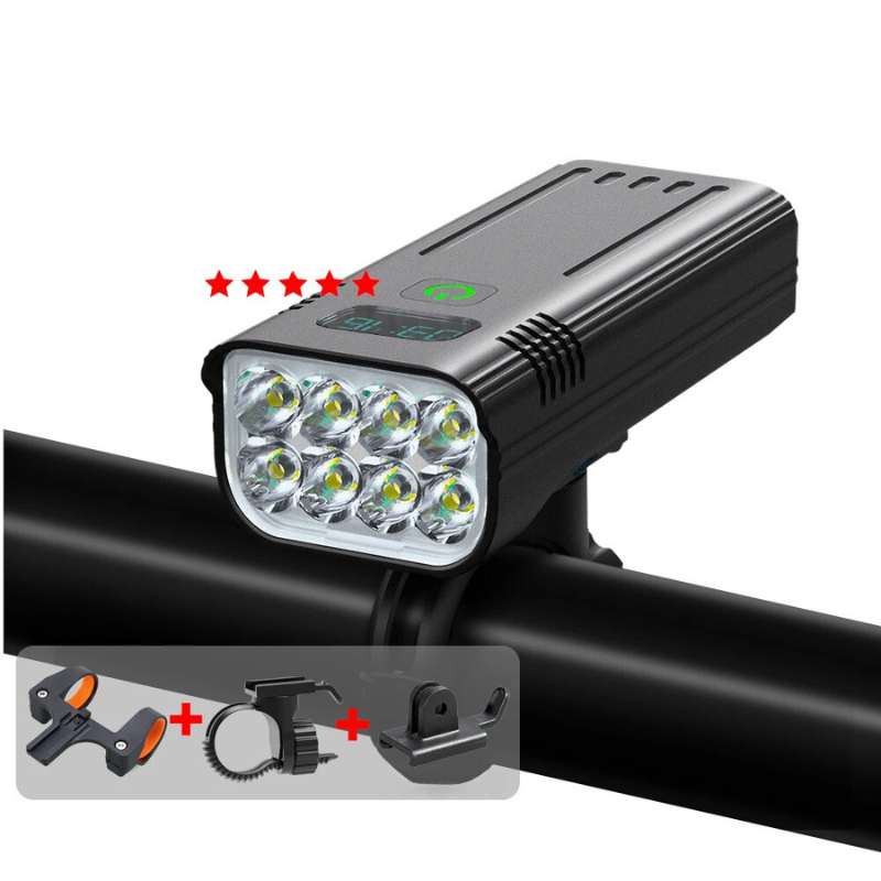 Lisslune | KrachtLight – 10000LM bicycle lighting with 3 mounts