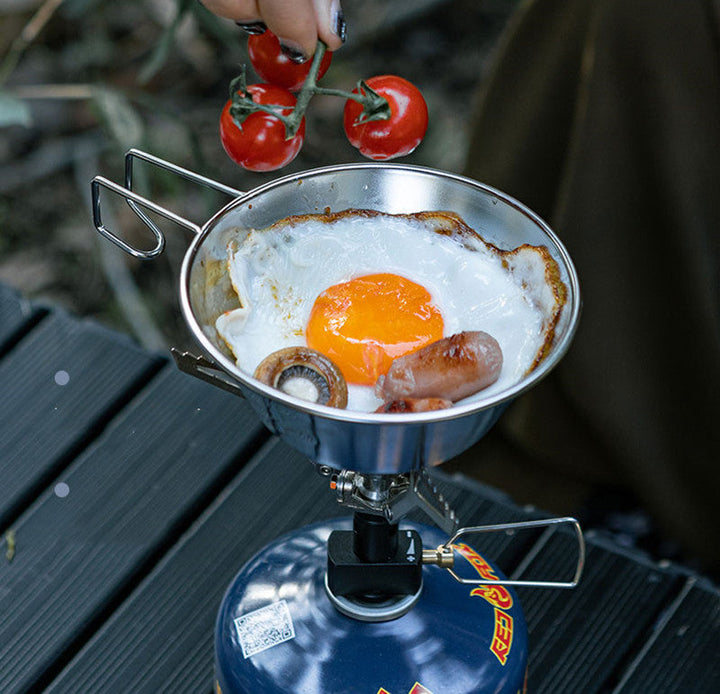 Lisslune | Stainless Steel Outdoor Folding Snow Bowl (Set of 4)