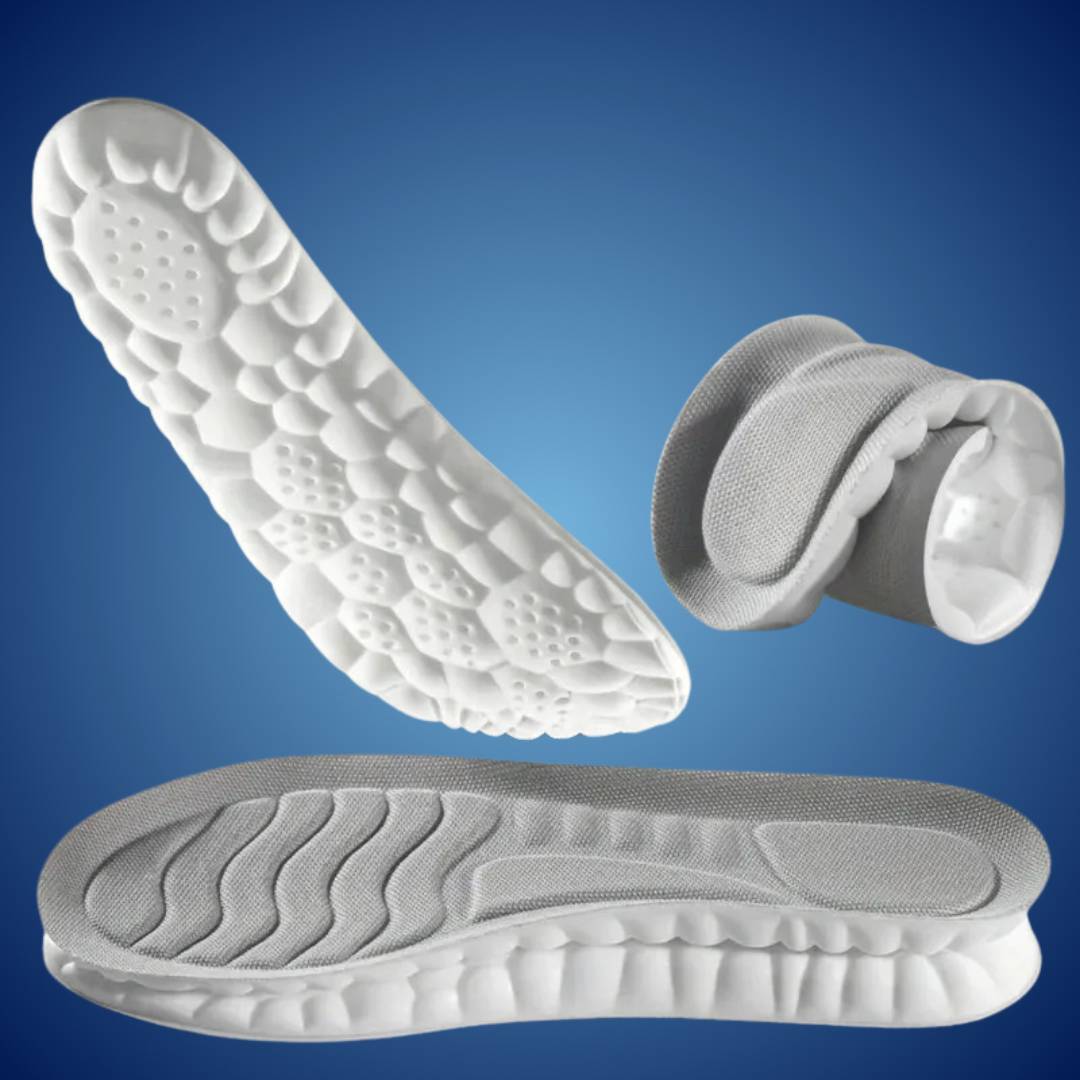 Lisslune | Orthopedic Insoles for Foot Pain Relief | 4D Shock Absorption, Heel Pain Relief & Posture Support for All-Day Comfort