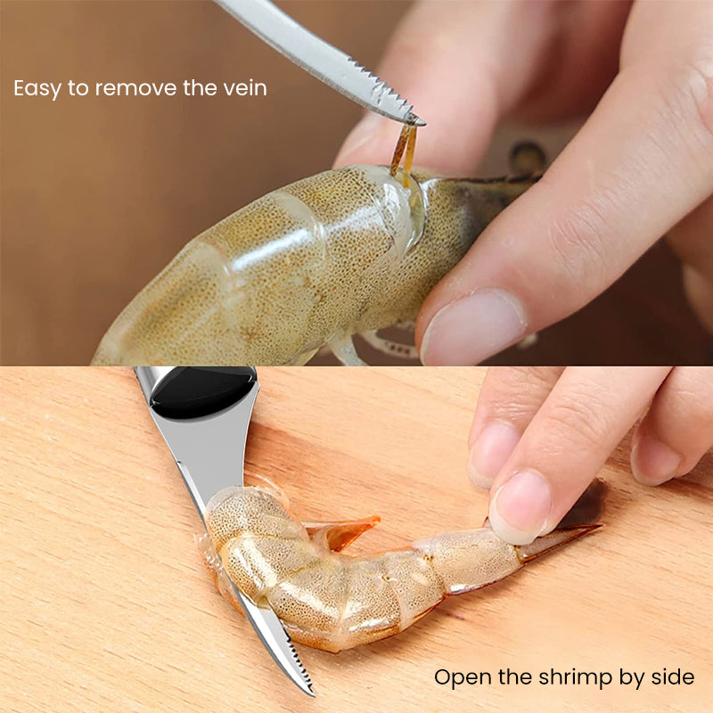 Lisslune | Stainless Steel Shrimp Peeler Tool