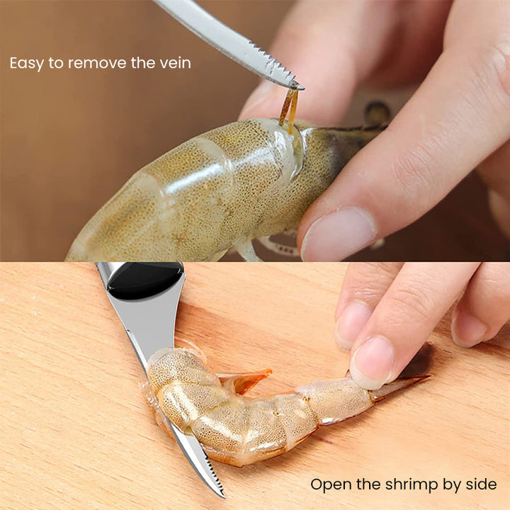 Lisslune | Stainless Steel Shrimp Peeler Tool