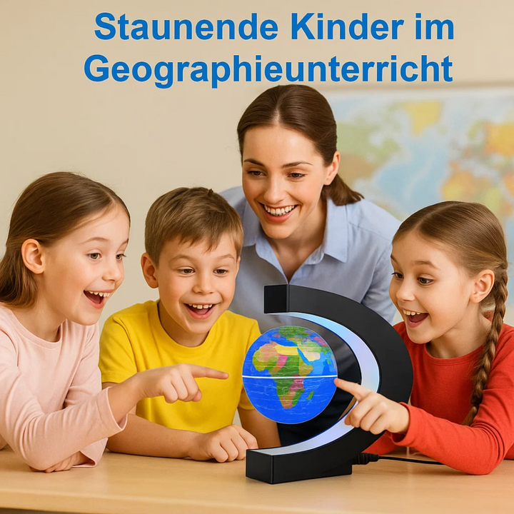 Lisslune | AstroGlobe LED World Globe – Floating Globe Lamp with Magnetic Suspension