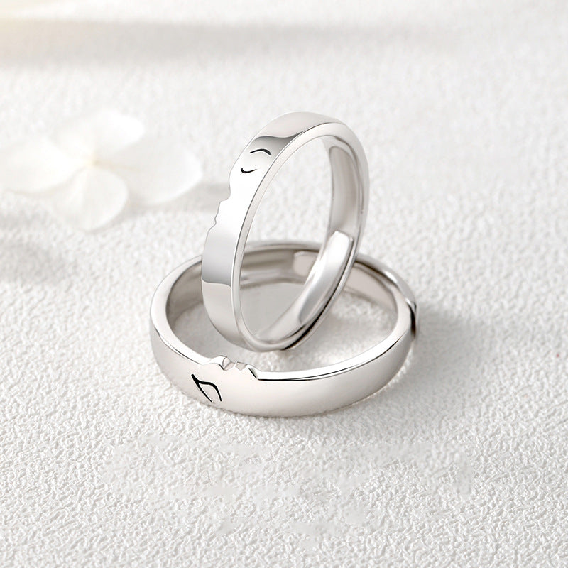 Lisslune | Love at first kiss couple rings