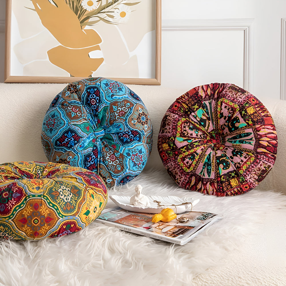 Lisslune | Boho Round Seat Cushion