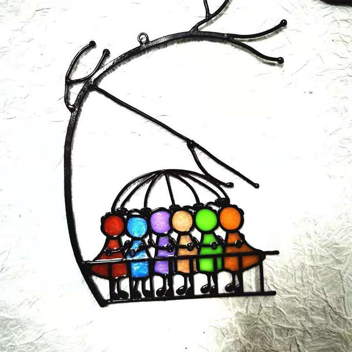 Lisslune | Sun catcher, Window hanging, Stained glass art