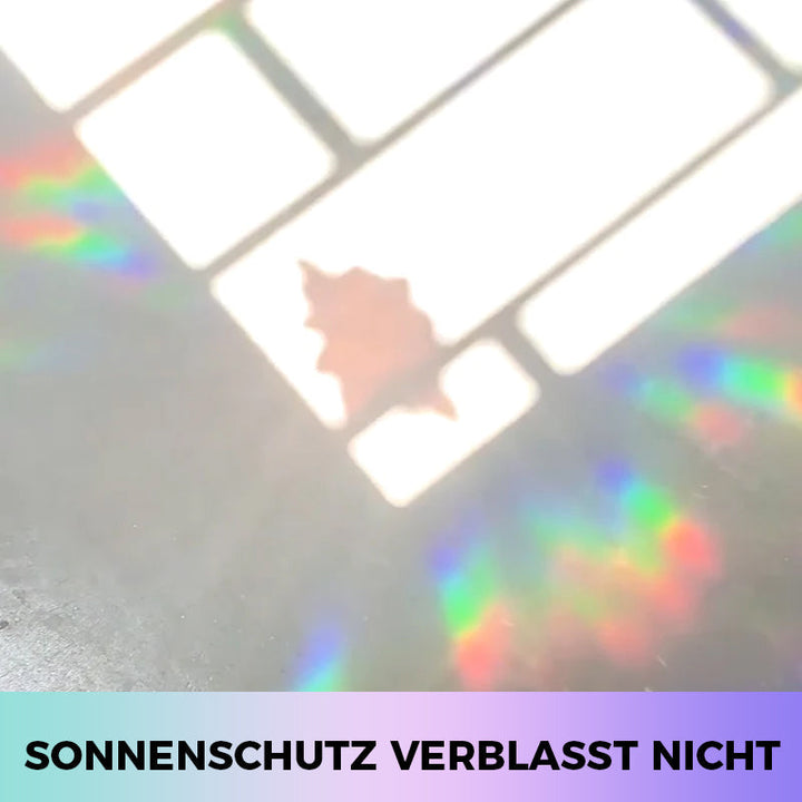 Lisslune | PVC Colorful Adsorption Rainbow Glass Window Stickers, 6 pcs