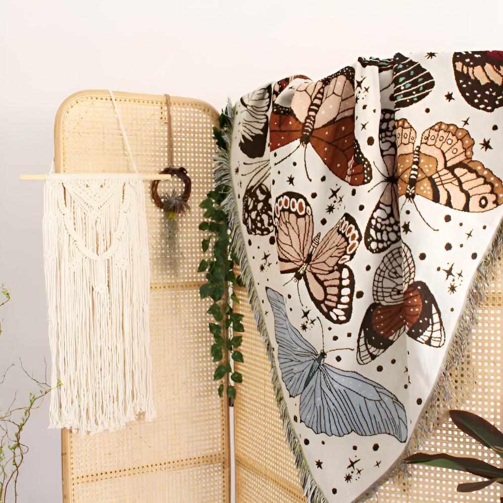 Lisslune | Butterfly Garden Blanket